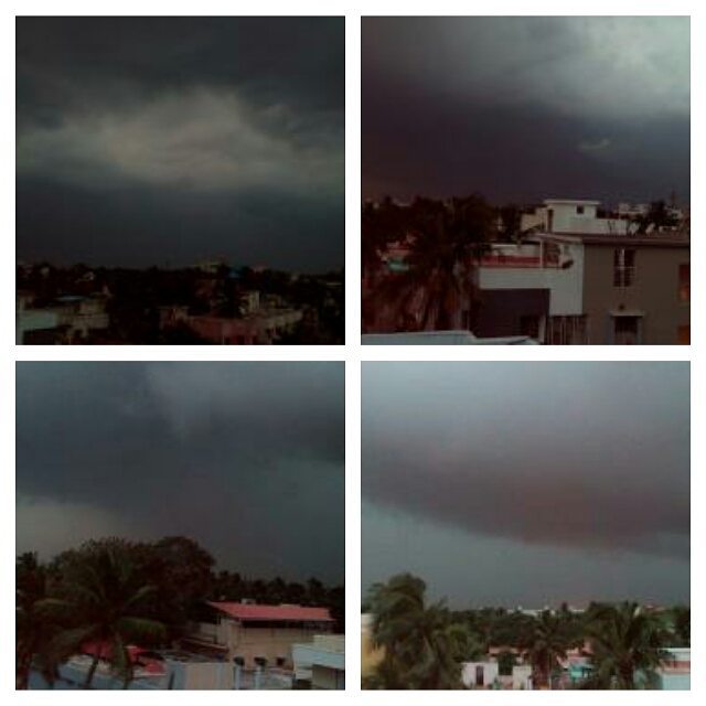 Late evening sky from Madipakkam by Raghavendra