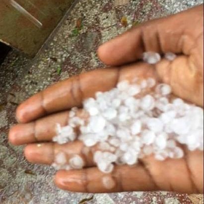 Hailstorm in Madhavaram. Posted by anonymous in Kea blog
